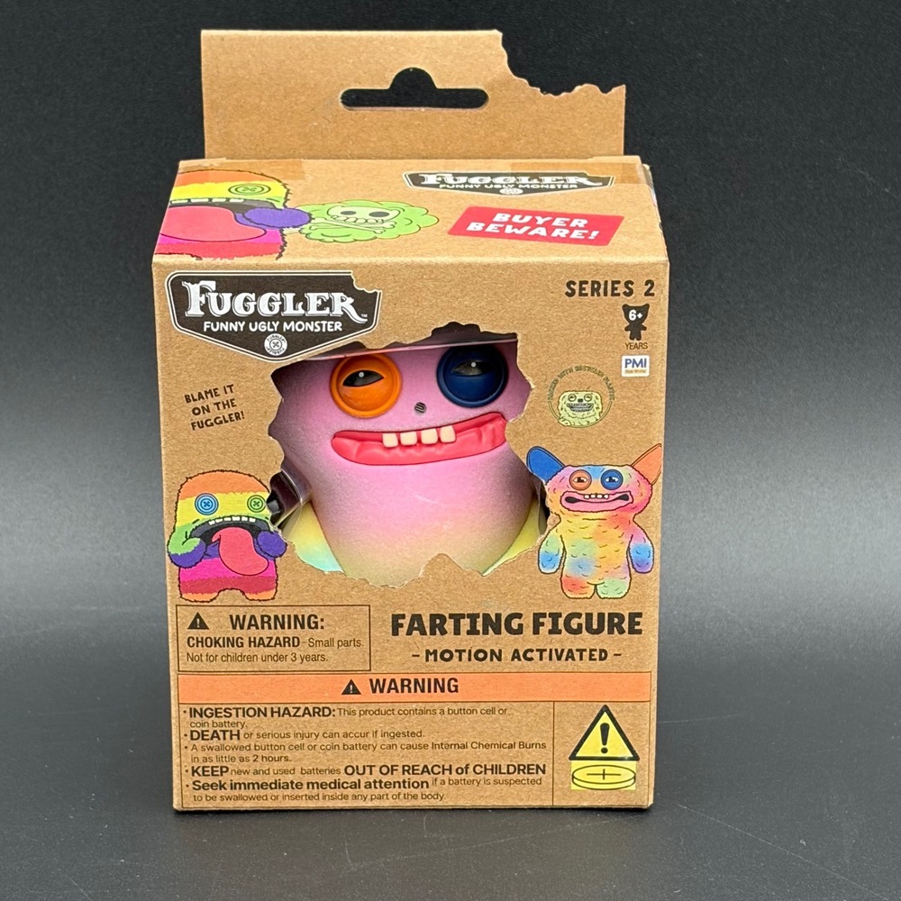 Fuggler Funny Ugly Monster Farting Figure Series 2 Motion Activated Rainbow
